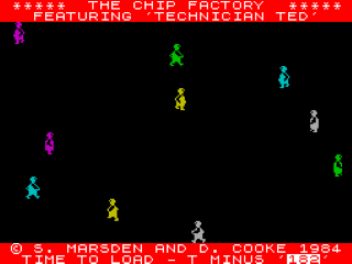 Technician Ted title screen for ZX Spectrum